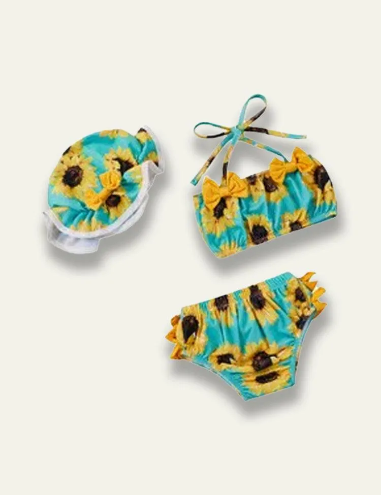 Sunflower Printed Swim Suit - Image 2