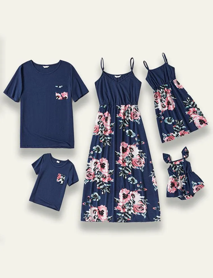 Suspender Printed Family Matching Dress - Image 2