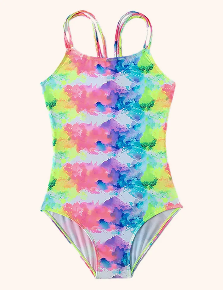 Tie-dye Suspender Swimsuit - Image 3