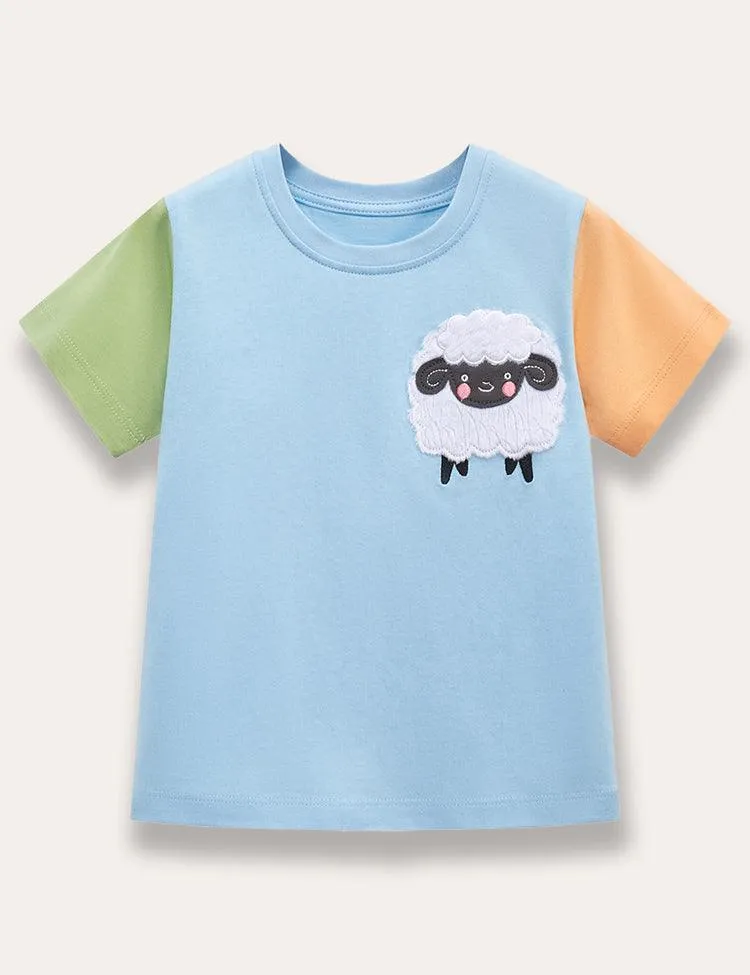 Cotton Appliqué T-shirt - Image 5