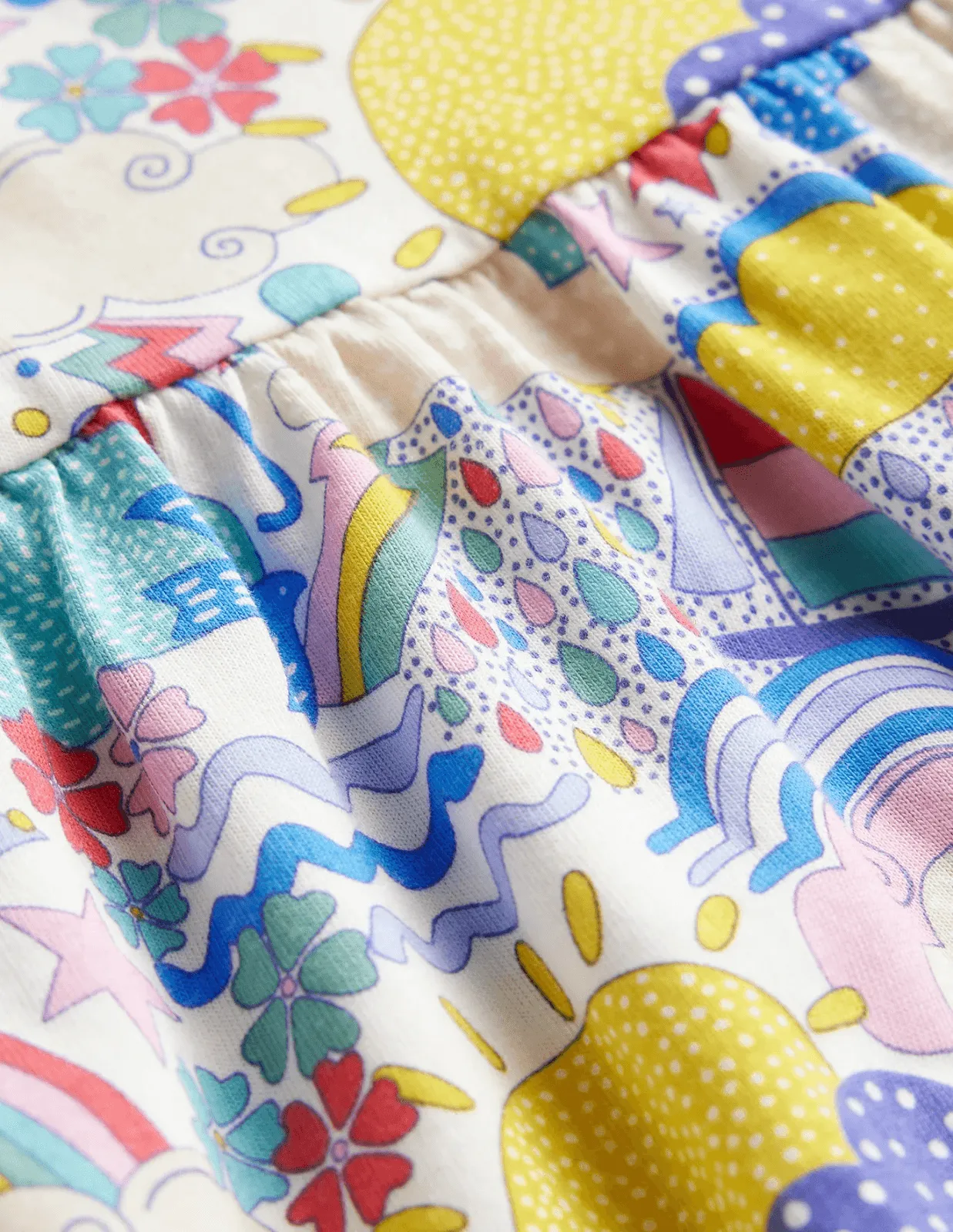 Short-sleeved Fun Jersey Dress - Image 3