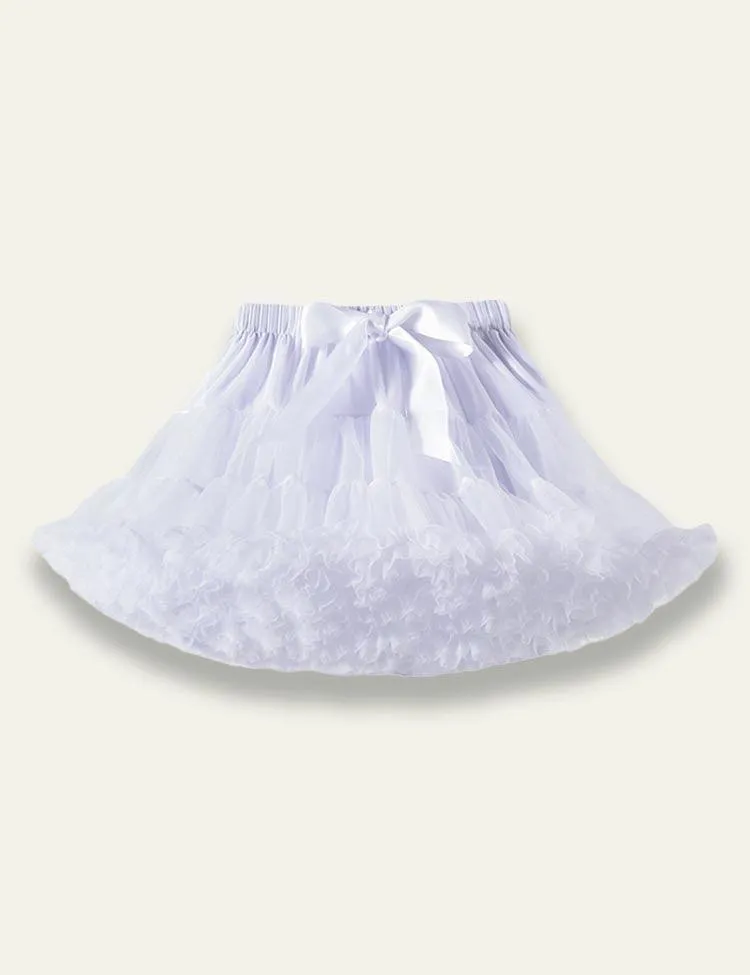 Tulle Fluffy Pleated Skirt - Image 2