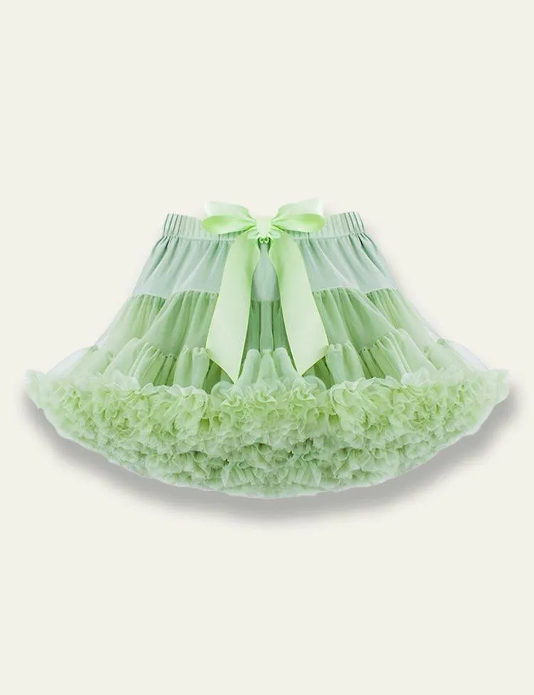 Tulle Fluffy Pleated Skirt - Image 3