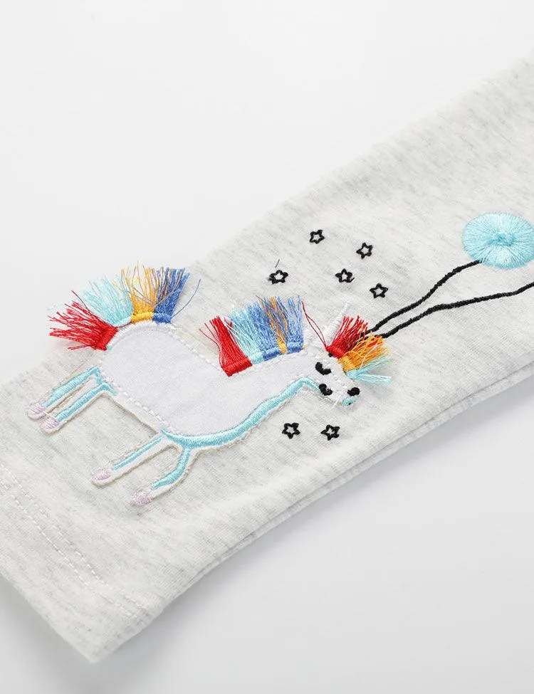 Unicorn Appliqué Leggings - Image 3
