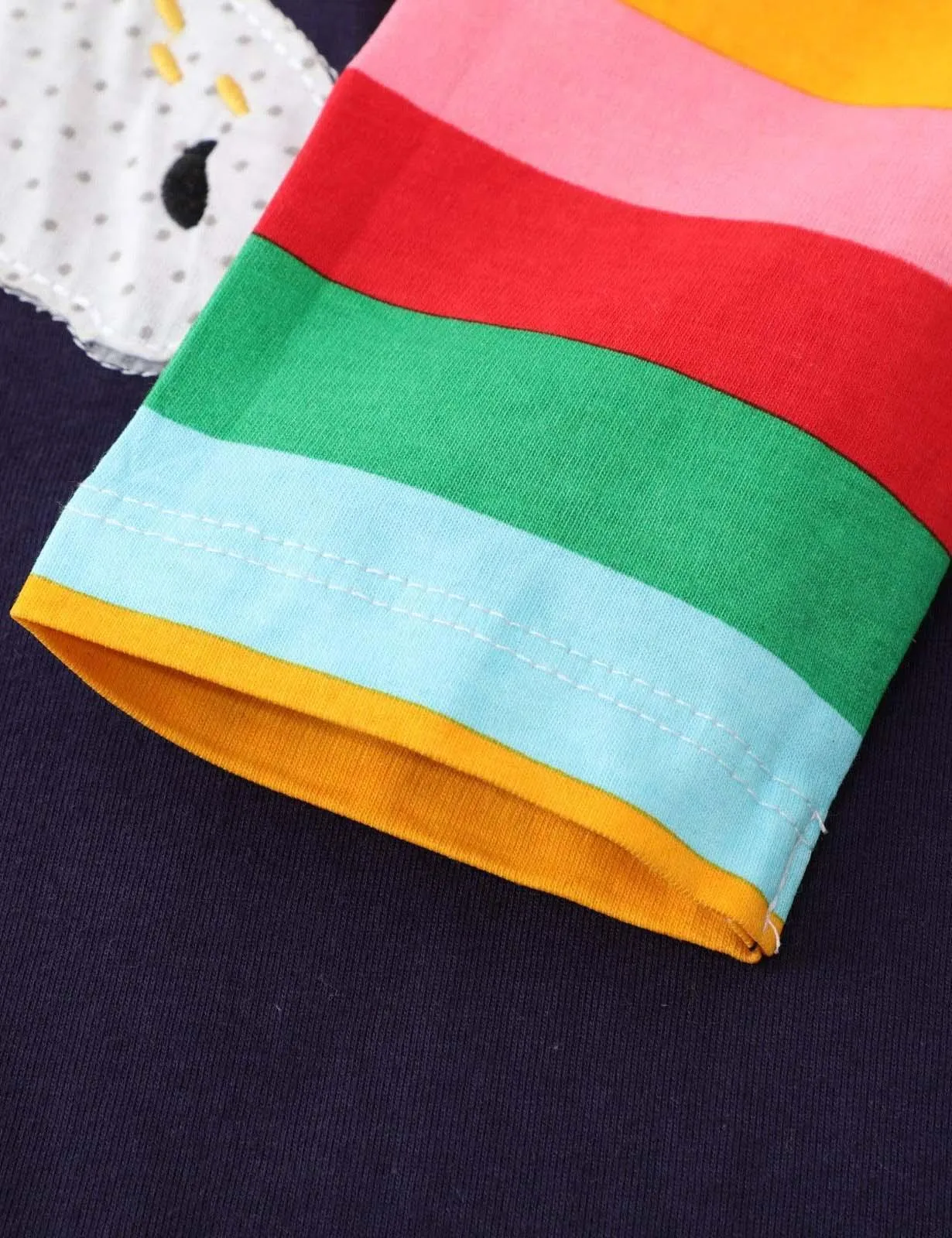 Unicorn Appliqué Long Sleeve Dress - Image 3