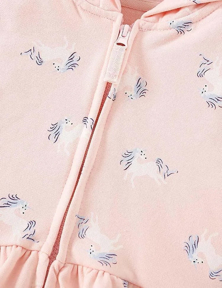 Unicorn Print Hooded Jacket - Image 4