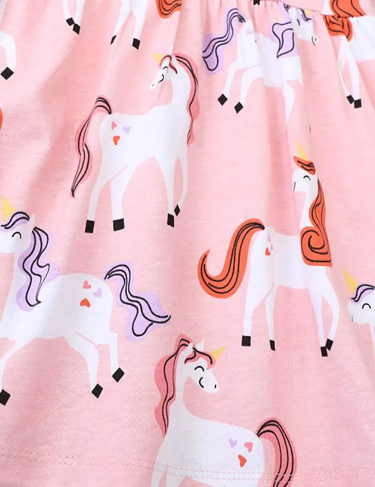 Unicorn Printed Long Sleeve Dress - Image 2