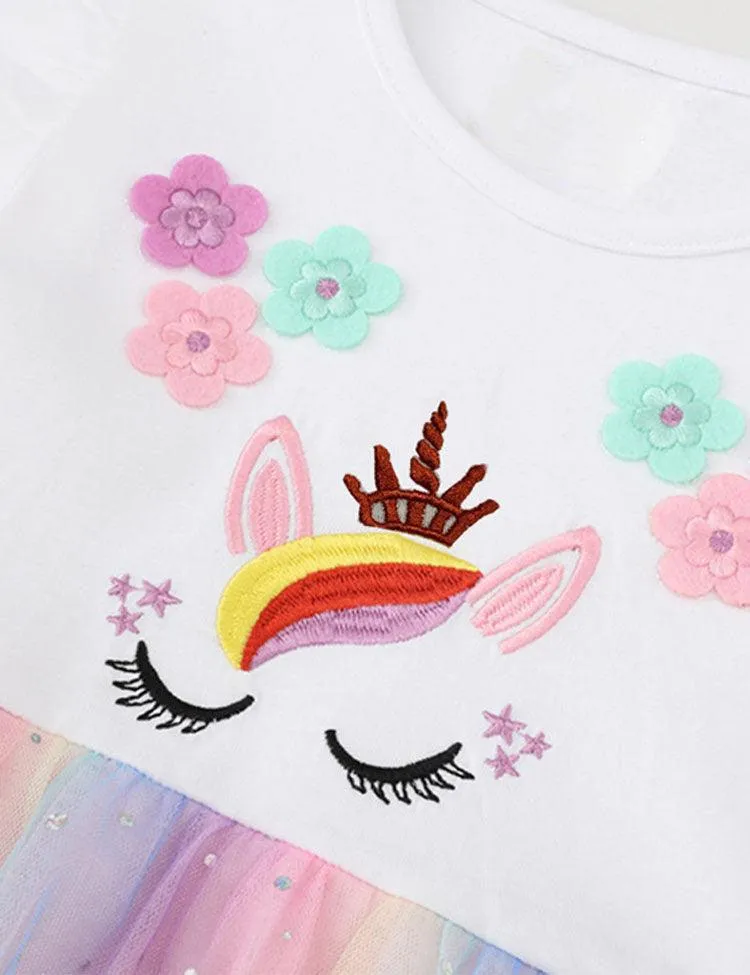 Unicorn Rainbow Mesh Dress - Image 2
