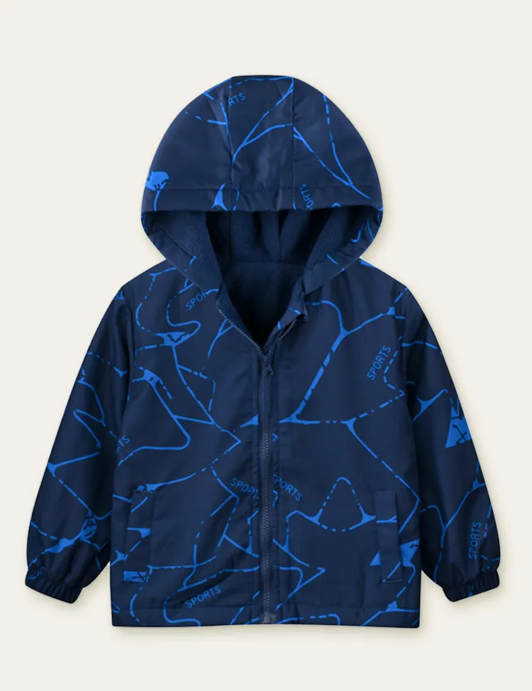 Unisex Sports Casual Hooded Jacket - Image 2