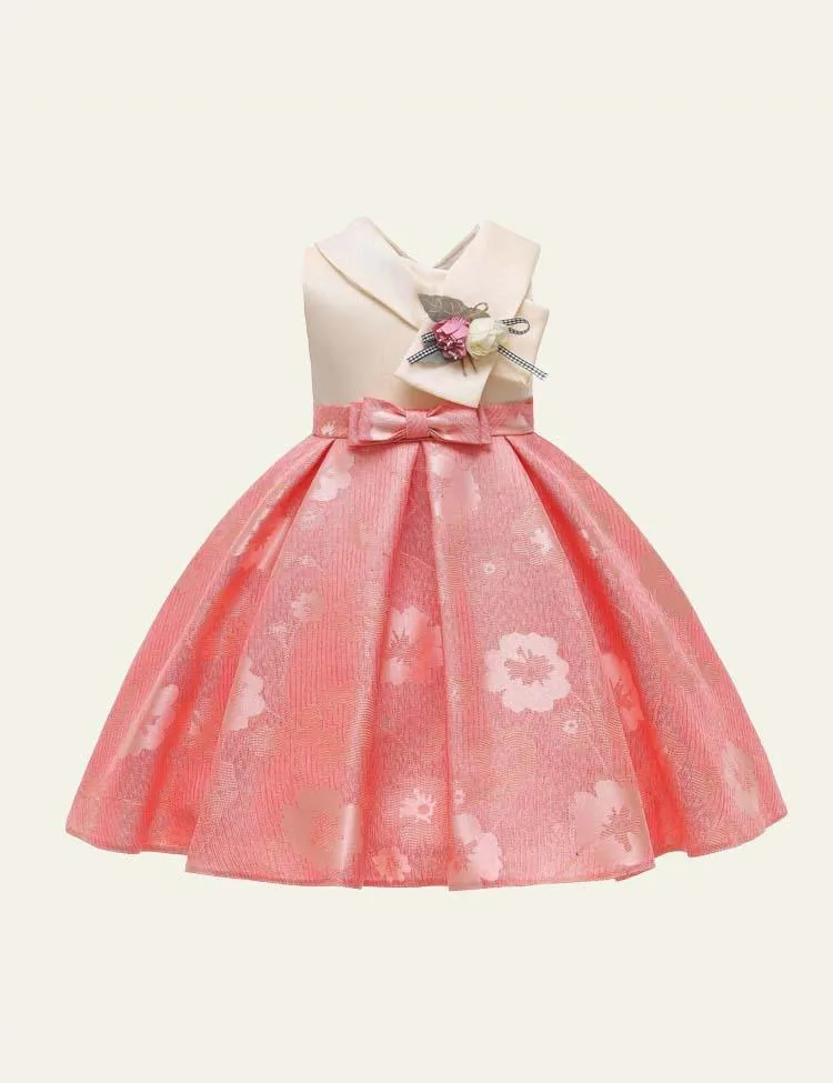 V-neck Flower Party Dress - Image 5