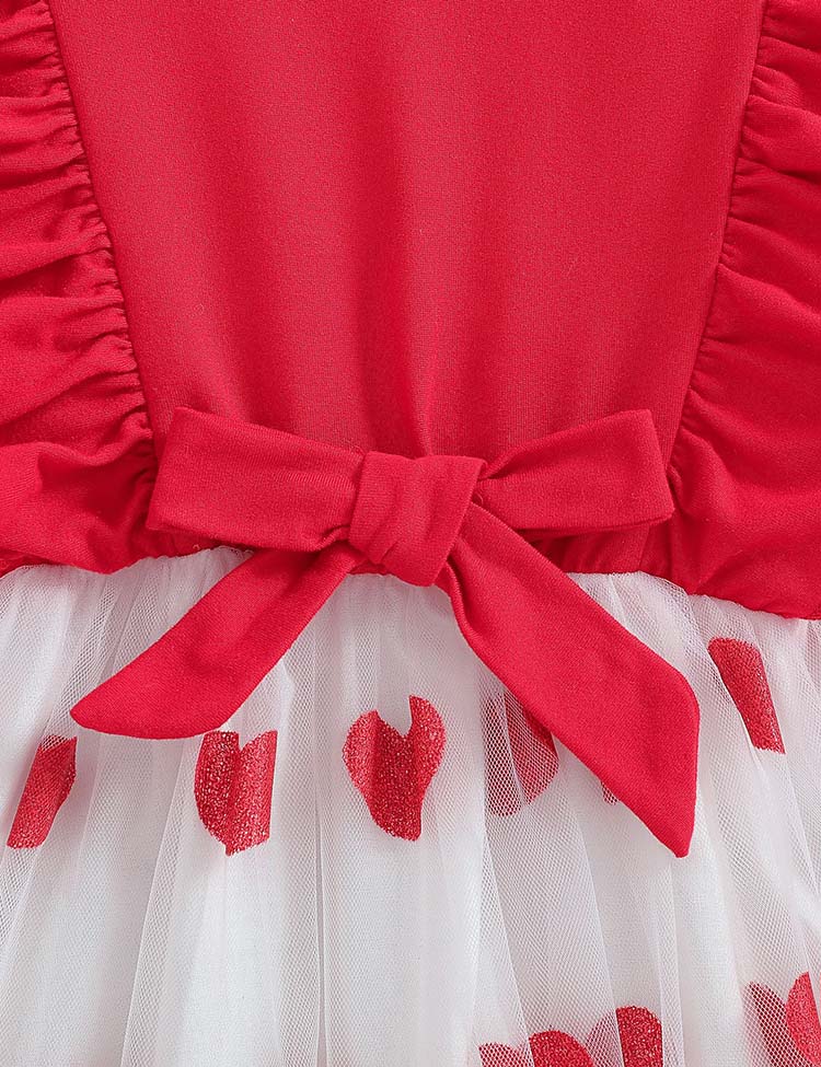 Valentine’s Day Love Tulle Knitted Dress - Image 3