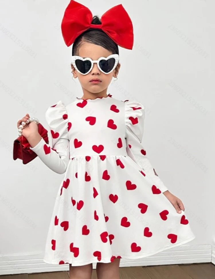 Valentine's Day Love Print Dress - Image 4
