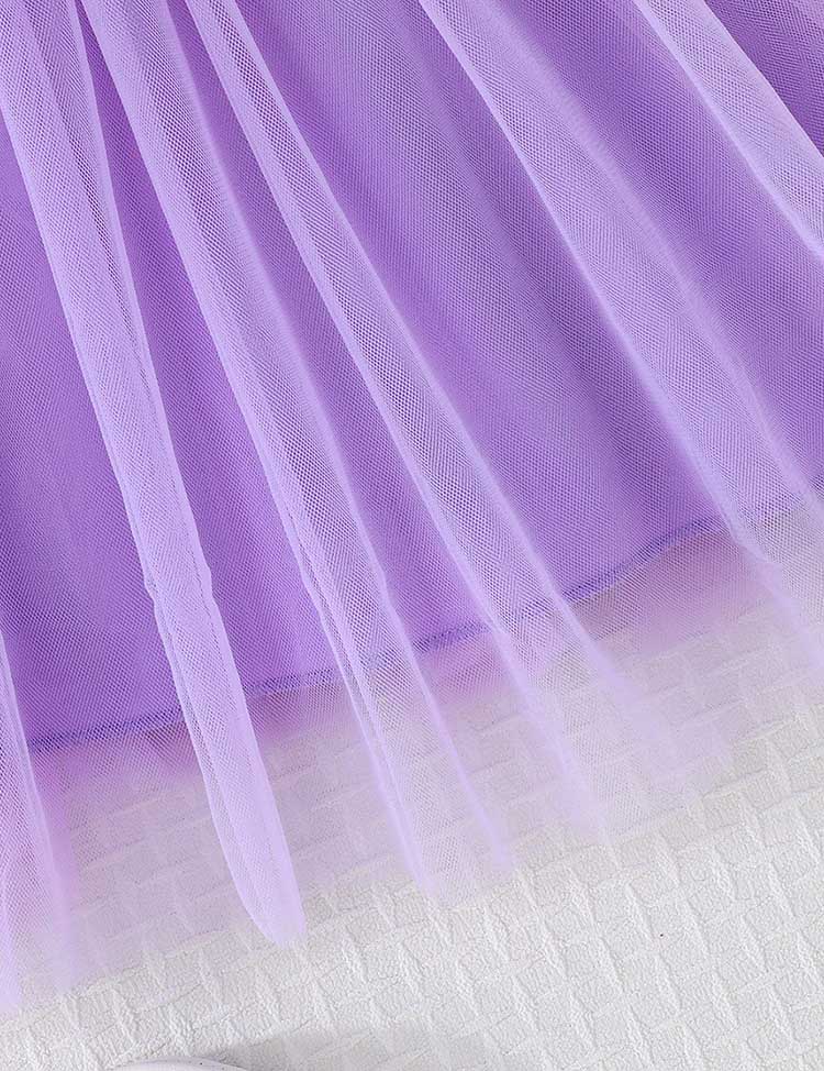 Valentine's Day Love Printing Splicing Tulle Dress - Image 27