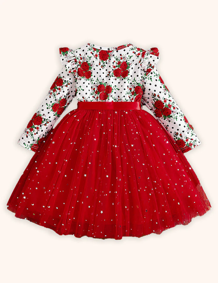 Valentine's Day Rose Long Sleeve Dress - Image 2