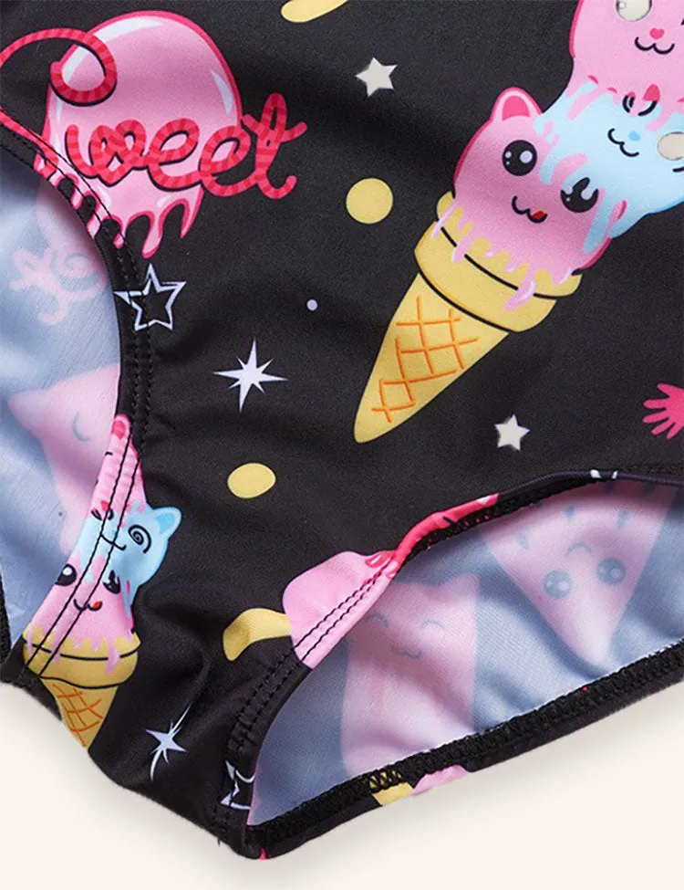 Watermelon Ice Cream Printed Swimsuit - Image 4