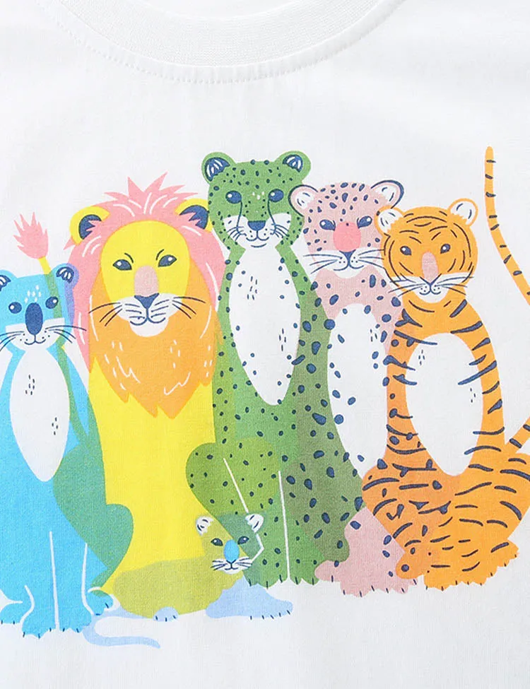 Wild Animal Printed T-Shirt - Image 2