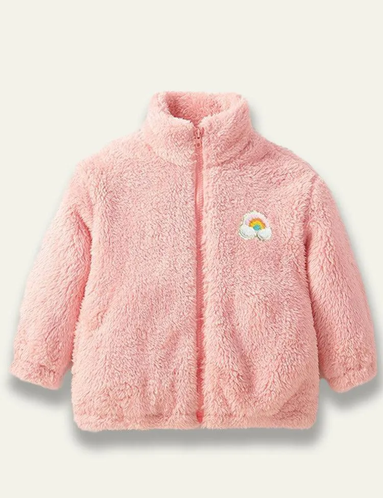 Winter Foreign-style Zipper Plush Jacket